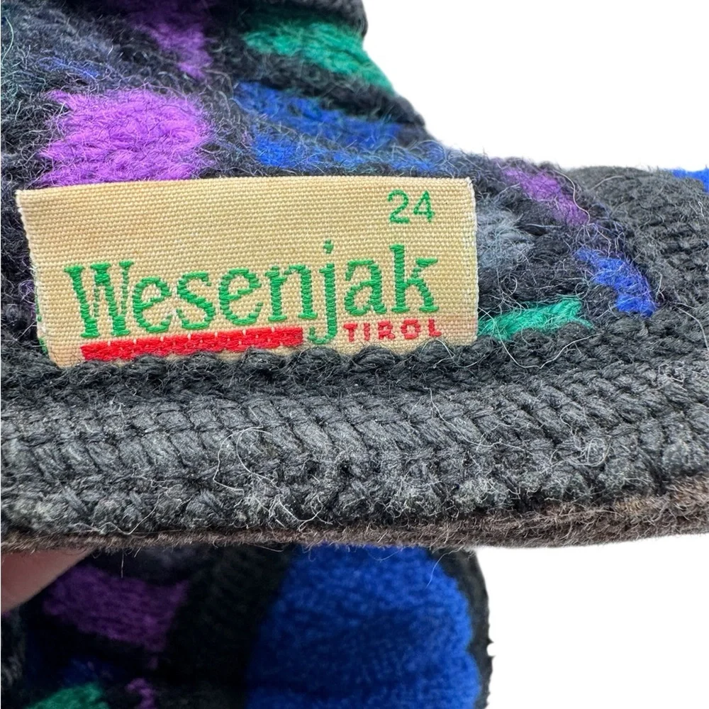 Wesenjak - Vintage - Made in Austria Boiled Wool Toddler Booties - Size 24/ US 8